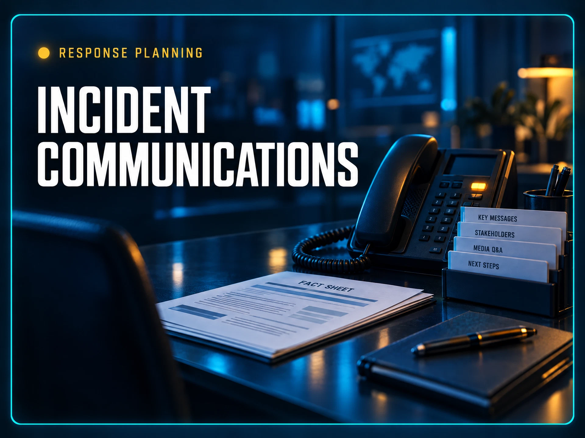 Incident Communications: organized response briefing concept