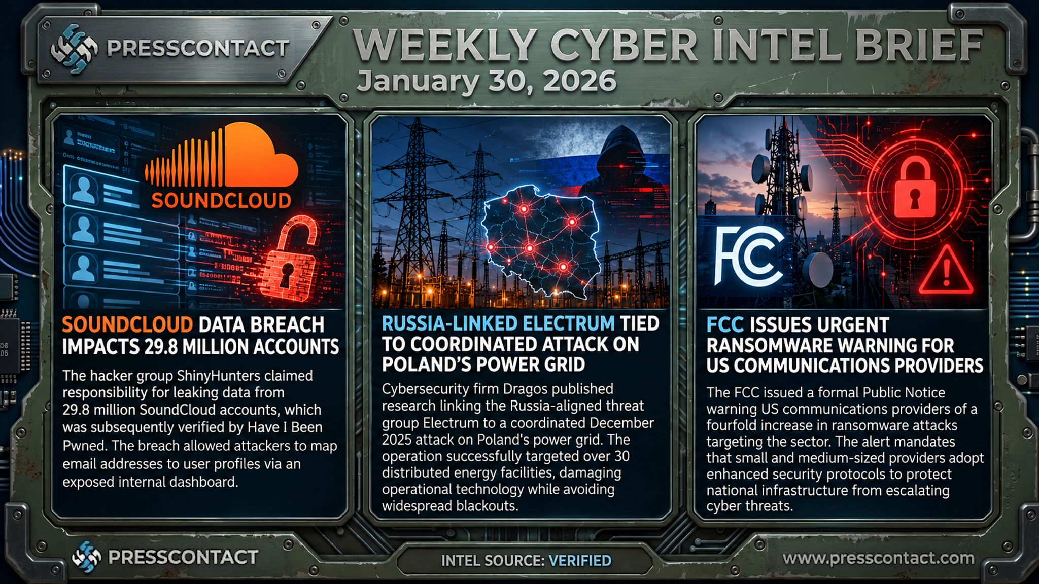 Weekly Cyber Intel Brief | 2026-01-30